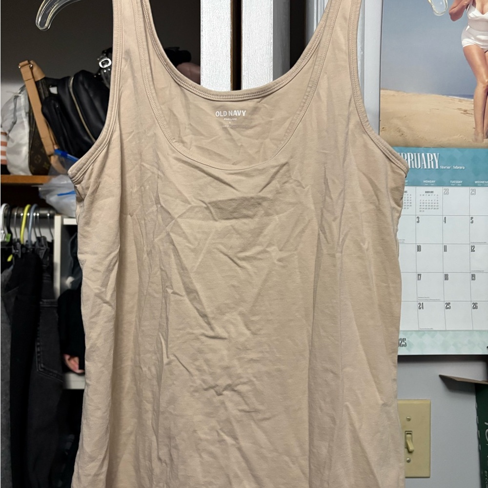 Old Navy Women's Tan Tank Top